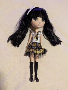 Shibajuku Girls Kiki Doll Black Pigtails Plaid School Girl Kawaii
